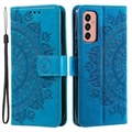 Funda Mandala Series para Samsung Galaxy A14/A14 5G - Estilo Cartera - Azul