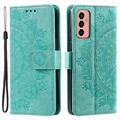 Funda Mandala Series para Samsung Galaxy A14/A14 5G - Estilo Cartera - Verde