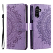 Funda Mandala Series para Samsung Galaxy A34 5G - Estilo Cartera - Púrpura