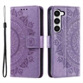 Funda Mandala Series para Samsung Galaxy S23 5G - Estilo Cartera - Púrpura