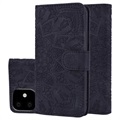 Funda estilo Cartera para iPhone 11 - Serie Mandala - Negro