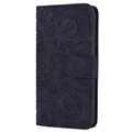 Funda estilo Cartera para iPhone 11 - Serie Mandala - Negro