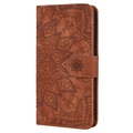 Funda estilo Cartera para iPhone 11 - Serie Mandala - Marrón