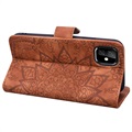 Funda estilo Cartera para iPhone 11 - Serie Mandala - Marrón