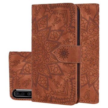 Funda Mandala Series para Samsung Galaxy A50 - Estilo Cartera - Marrón