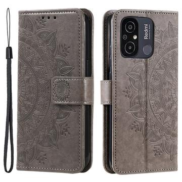 Funda estilo Cartera para Xiaomi Redmi 12C - Serie Mandala