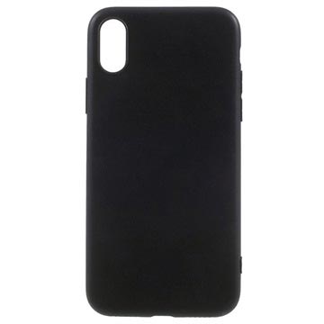 Carcasa Anti-Huellas Dactilares Mate de TPU para iPhone X / iPhone XS - Negro