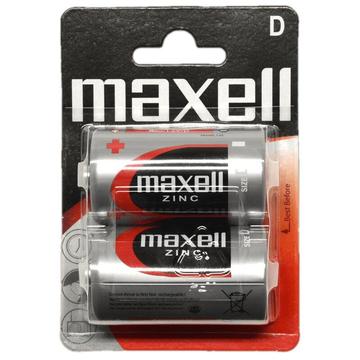 Pilas de Zinc Carbono Maxell R20/D - 2 uds.