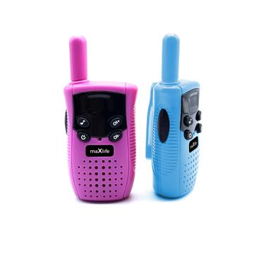 Maxlife MXWT-100 Walkie Talkie Set para niños - Azul y rosa