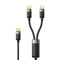 Mcdodo CA-6780 Cable de carga USB-C trenzado 2 en 1 - 1.5m
