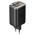 Mcdodo CH-4100 Cargador rápido GaN de 67W con cable USB-C retráctil - Negro