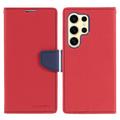 Funda Mercury Goospery Fancy Diary para Samsung Galaxy S24 Ultra - Rojo