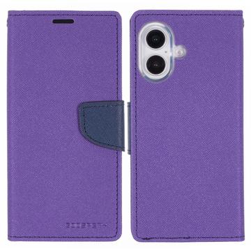Funda Mercury Goospery Fancy Diary para iPhone 16 - Púrpura