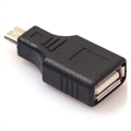 Adaptador MicroUSB / USB 2.0 OTG - Negro