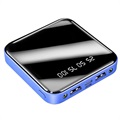 Mini Power Bank Rápido 10000mAh - 2x USB - Azul