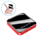 Mini Power Bank Rápido 10000mAh - 2x USB - Rojo