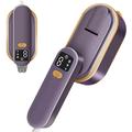 Mini Vaporizador de Mano con Pantalla LED y 3 Niveles de Vapor - 1200W - Morado