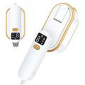 Mini-vaporizador de mano con pantalla LED y 3 niveles de vapor - 1200W - Blanco