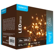 Modee C2004 Luces de Árbol de Navidad con 8 Modos - 20m - Blanco Cálido