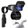 Cargador USB para manillar de moto 18W - Negro