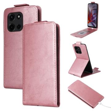 Funda abatible vertical con soporte Motorola Edge (2025) - Oro rosa