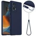 Funda de Silicona Líquida para Motorola Edge 50 Fusion - Compatible con MagSafe - Azul Oscuro