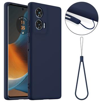 Funda de Silicona Líquida para Motorola Edge 50 Fusion - Compatible con MagSafe - Azul Oscuro
