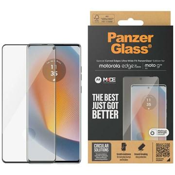 Protector de Pantalla PanzerGlass Ultra-Wide Fit EasyAligner para Motorola Edge 50 Fusion/Moto G85 - Borde Negro
