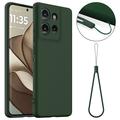 Funda de Silicona Líquida para Motorola Edge 50 - Compatible con MagSafe - Verde Oscuro