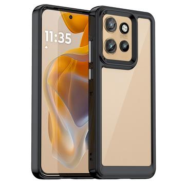 Carcasa Híbrida Anti-Choque para Motorola Edge 50 Neo/Moto S50 - Negro