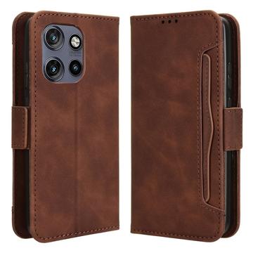 Funda tipo billetera con tarjetero para Motorola Edge 50 Neo/Moto S50 - Marrón