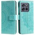 Funda Mandala Series para Motorola Edge 50 Neo - Estilo Cartera - Verde