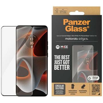 Protector de Pantalla PanzerGlass Ultra-Wide Fit EasyAligner para Motorola Edge 50 Pro/50 Ultra - Borde Negro