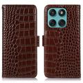 Funda Crocodile con RFID para Motorola Edge 60 Fusion - Estilo Cartera