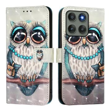 Funda Cartera Wonder Series para Motorola Edge 60 Pro - Búho