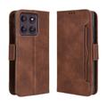 Funda tipo billetera con tarjetero para Motorola Edge 60 Pro - Marrón
