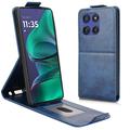 Funda abatible vertical con soporte Motorola Edge 60 Stylus - Azul oscuro