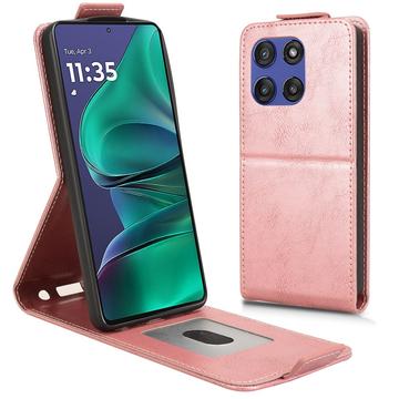 Funda abatible vertical con soporte Motorola Edge 60 Stylus - Oro rosa