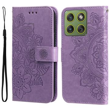 Funda Mandala Series para Motorola Edge 70 - Estilo Cartera - Púrpura
