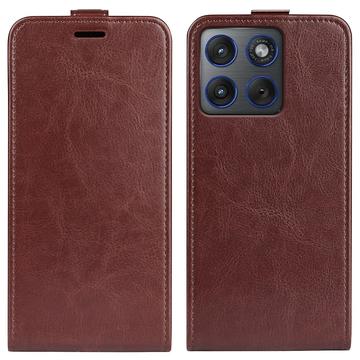 Funda con Tapa Vertical para Motorola Edge 70 - Marrón