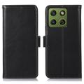 Funda de piel Motorola Edge 70 Wallet con RFID - Negro