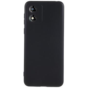 Carcasa de TPU Anti-Huellas Dactilares Mate para Motorola Moto E13 - Negro