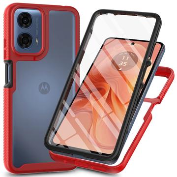 Carcasa de Protección 360 para Motorola Moto E14/G24/G04/G04s - Rojo / Claro
