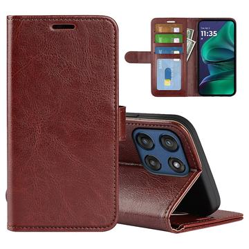 Funda de cartera con cierre magnético para Motorola Moto G Stylus 5G (2025)/Edge 60 Stylus - Marrón