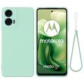 Funda de Silicona Líquida para Motorola Moto G04/G24 - Verde