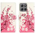 Funda Style para Motorola Moto G15/G15 Power - Estilo Cartera - Flores Rosas