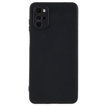 Carcasa de TPU Anti-Huellas Dactilares Mate para Motorola Moto G22 - Negro