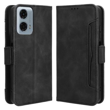 Funda Estilo Cartera Cardholder Serie para Motorola Moto G34 - Negro