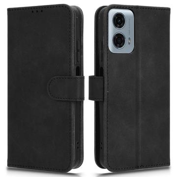 Funda con Cierre Magnético para Motorola Moto G34 - Estilo Cartera - Negro