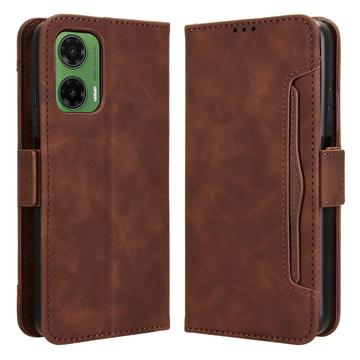 Funda tipo billetera con tarjetero para Motorola Moto G35 - Marrón
